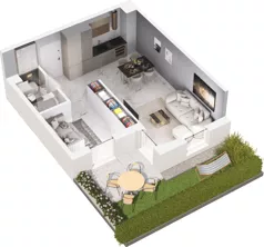 2 pokoje, lokal inwestycyjny 40,12 m², parter, oferta nr 6.20, Pino Resort, Gdańsk, Wyspa Sobieszewska, Sobieszewo, ul. Turystyczna 90