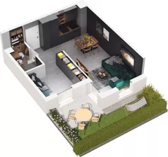 2 pokoje, lokal inwestycyjny 40,12 m², parter, oferta nr 6.20, Pino Resort, Gdańsk, Wyspa Sobieszewska, Sobieszewo, ul. Turystyczna 90