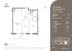 3 pokoje, mieszkanie 60,25 m², piętro 1, oferta nr 1.L10, Altera, Wrocław, ul. Braniborska 54 - 56