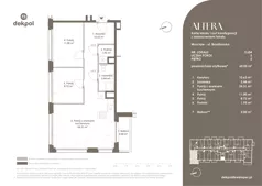 3 pokoje, mieszkanie 60,05 m², piętro 3, oferta nr 3.L04, Altera, Wrocław, ul. Braniborska 54 - 56