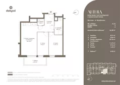 3 pokoje, mieszkanie 56,38 m², piętro 5, oferta nr 5.L15, Altera, Wrocław, ul. Braniborska 54 - 56