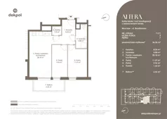3 pokoje, mieszkanie 56,36 m², piętro 7, oferta nr 7.L11 - IH, Altera, Wrocław, ul. Braniborska 54 - 56
