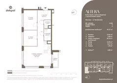 3 pokoje, mieszkanie 59,57 m², piętro 4, oferta nr 4.L04, Altera, Wrocław, Szczepin, ul. Braniborska 54 - 56