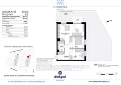 3 pokoje, mieszkanie 56,99 m², piętro 1, oferta nr B1.16, Osiedle Chabrowe, Starogard Gdański, ul. Gen. Stanisław Sosabowskiego