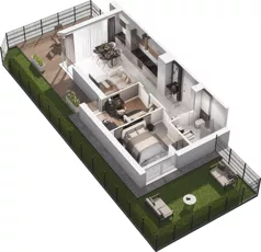 3 pokoje, lokal inwestycyjny 50,08 m², parter, oferta nr C13.3 - (U), Solmarina, Wiślinka, ul. Łąkowa
