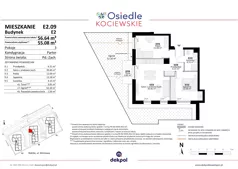 3 pokoje, mieszkanie 54,69 m², piętro 2, oferta nr E3.28, Osiedle Kociewskie III, Rokitki, ul. Tczewska