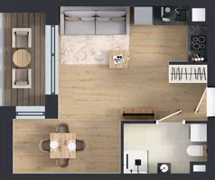 1 pokój, mieszkanie 29,07 m², piętro 2, oferta nr C.2.M18, ETERNA, Gdańsk, Śródmieście, ul. Stępkarska