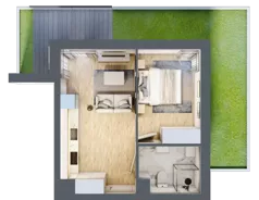 2 pokoje, lokal inwestycyjny 32,58 m², parter, oferta nr B6.4, Solmarina, Wiślinka, ul. Łąkowa