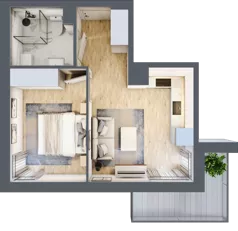 2 pokoje, lokal inwestycyjny 31,58 m², piętro 1, oferta nr C8.8, Solmarina, Wiślinka, ul. Łąkowa