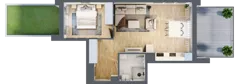 2 pokoje, lokal inwestycyjny 44,42 m², parter, oferta nr C8.1, Solmarina, Wiślinka, ul. Łąkowa