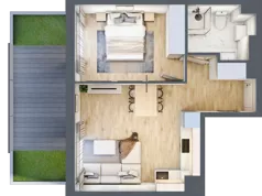 2 pokoje, lokal inwestycyjny 41,47 m², parter, oferta nr C3.2 - (U), Solmarina, Wiślinka, ul. Łąkowa