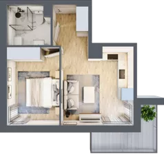 2 pokoje, lokal inwestycyjny 31,71 m², piętro 2, oferta nr C8.12, Solmarina, Wiślinka, ul. Łąkowa