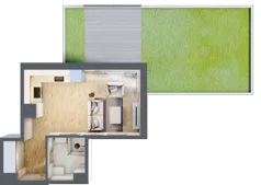 1 pokój, lokal inwestycyjny 26,21 m², parter, oferta nr C8.3, Solmarina, Wiślinka, ul. Łąkowa