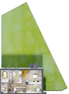 4 pokoje, mieszkanie 64,90 m², piętro 2, oferta nr E2.23, Osiedle Kociewskie III, Rokitki, ul. Tczewska