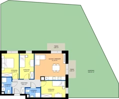 4 pokoje, mieszkanie 68,29 m², parter, oferta nr E3.07, Osiedle Kociewskie V, Rokitki, ul. Tczewska