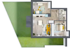 3 pokoje, mieszkanie 54,69 m², piętro 2, oferta nr E1.28, Osiedle Kociewskie III, Rokitki, ul. Tczewska