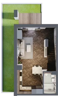 2 pokoje, lokal inwestycyjny 37,46 m², parter, oferta nr 5.15, Pino Resort, Gdańsk, Wyspa Sobieszewska, Sobieszewo, ul. Turystyczna 90