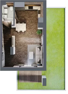 2 pokoje, lokal inwestycyjny 64,36 m², parter, oferta nr 5.01, Pino Resort, Gdańsk, Wyspa Sobieszewska, Sobieszewo, ul. Turystyczna 90