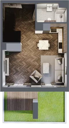 2 pokoje, lokal inwestycyjny 34,36 m², parter, oferta nr 6.12, Pino Resort, Gdańsk, Wyspa Sobieszewska, Sobieszewo, ul. Turystyczna 90