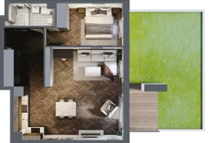 2 pokoje, lokal inwestycyjny 57,12 m², parter, oferta nr 6.06, Pino Resort, Gdańsk, Wyspa Sobieszewska, Sobieszewo, ul. Turystyczna 90