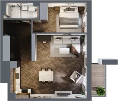 2 pokoje, lokal inwestycyjny 57,52 m², piętro 1, oferta nr 6.30, Pino Resort, Gdańsk, Wyspa Sobieszewska, Sobieszewo, ul. Turystyczna 90