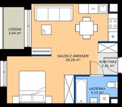 1 pokój, apartament 35,82 m², piętro 2, oferta nr C.2.M03, ETERNA, Gdańsk, Śródmieście, ul. Stępkarska