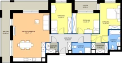 4 pokoje, apartament 102,12 m², piętro 4, oferta nr C.4.M14, ETERNA, Gdańsk, Śródmieście, ul. Stępkarska