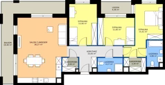 4 pokoje, apartament 102,11 m², piętro 3, oferta nr C.3.M14, ETERNA, Gdańsk, Śródmieście, ul. Stępkarska