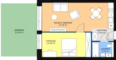 2 pokoje, mieszkanie 43,74 m², parter, oferta nr A.0.05(A5), Sand Dunes, Dziwnów, ul. Adama Mickiewicza 47