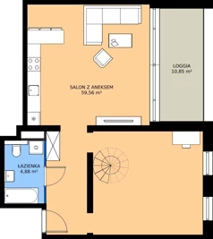 1 pokój, mieszkanie 114,85 m², piętro 2, oferta nr B3.KLB 2.6, Osiedle Literatura, Poznań, Strzeszyn, Strzeszyn, ul. Literacka