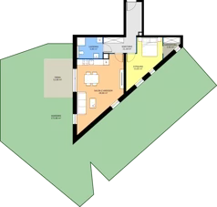 2 pokoje, mieszkanie 61,21 m², parter, oferta nr B4.KLB 0.4, Osiedle Literatura, Poznań, Strzeszyn, Strzeszyn, ul. Literacka