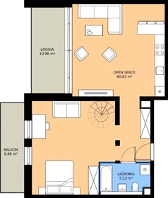 1 pokój, mieszkanie 108,84 m², piętro 2, oferta nr B4.KLB 2.1, Osiedle Literatura, Poznań, Strzeszyn, Strzeszyn, ul. Literacka