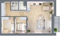 3 pokoje, mieszkanie 70,93 m², piętro 1, oferta nr A-17, AURA WARSZEWO, Szczecin, Północ, Warszewo, ul. Kalinowa