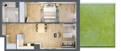 2 pokoje, mieszkanie 42,35 m², piętro 1, oferta nr OK-05, OKI DOKI, Szczecin, Śródmieście, Drzetowo-Grabowo, ul. Teofila Firlika / Nocznickiego