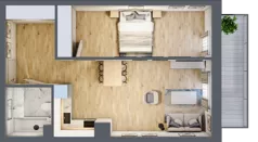 2 pokoje, mieszkanie 49,10 m², piętro 3, oferta nr OK-23, OKI DOKI, Szczecin, Śródmieście, Drzetowo-Grabowo, ul. Teofila Firlika / Nocznickiego