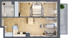 2 pokoje, mieszkanie 48,27 m², piętro 4, oferta nr OK-35, OKI DOKI, Szczecin, Śródmieście, Drzetowo-Grabowo, ul. Teofila Firlika / Nocznickiego