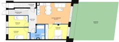 4 pokoje, mieszkanie 84,91 m², parter, oferta nr A.4.0, POSITIVO Ołtaszyn, Wrocław, Ołtaszyn, ul. gen. Tadeusza Kutrzeby