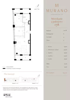 3 pokoje, mieszkanie 66,07 m², piętro 5, oferta nr M178, Murano, Warszawa, Śródmieście, Muranów, ul. Mordechaja Anielewicza 15A
