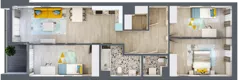 4 pokoje, mieszkanie 88,47 m², piętro 5, oferta nr B.B079, Miasto Polskich Mistrzów Olimpijskich - Paryż, Mysiadło, ul. Olimpijska