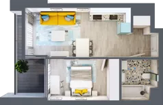 2 pokoje, mieszkanie 37,81 m², piętro 5, oferta nr B.B081, Miasto Polskich Mistrzów Olimpijskich - Paryż, Mysiadło, ul. Olimpijska