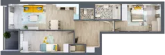 3 pokoje, mieszkanie 72,42 m², piętro 4, oferta nr B.C100, Miasto Polskich Mistrzów Olimpijskich - Paryż, Mysiadło, ul. Olimpijska