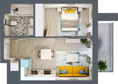 2 pokoje, mieszkanie 35,86 m², piętro 5, oferta nr B.D122, Miasto Polskich Mistrzów Olimpijskich - Paryż, Mysiadło, ul. Olimpijska