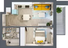 2 pokoje, mieszkanie 35,86 m², piętro 5, oferta nr B.D123, Miasto Polskich Mistrzów Olimpijskich - Paryż, Mysiadło, ul. Olimpijska