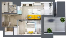 1 pokój, mieszkanie 34,50 m², piętro 5, oferta nr B.G247, Miasto Polskich Mistrzów Olimpijskich - Paryż, Mysiadło, ul. Olimpijska