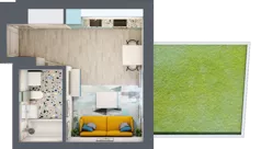 1 pokój, mieszkanie 25,85 m², piętro 1, oferta nr B.I272, Miasto Polskich Mistrzów Olimpijskich - Paryż, Mysiadło, ul. Olimpijska