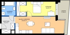 2 pokoje, mieszkanie 52,58 m², piętro 3, oferta nr 169, Miasto Polskich Mistrzów Olimpijskich II - Paryż, Mysiadło, ul. Olimpijska