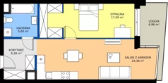 2 pokoje, mieszkanie 53,46 m², piętro 2, oferta nr 159, Miasto Polskich Mistrzów Olimpijskich II - Paryż, Mysiadło, ul. Olimpijska