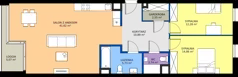 3 pokoje, mieszkanie 90,67 m², piętro 3, oferta nr 069, Miasto Polskich Mistrzów Olimpijskich II - Paryż, Mysiadło, ul. Olimpijska