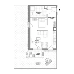 1 pokój, mieszkanie 45,10 m², parter, oferta nr 1/2, Osiedle Prystora II, Warszawa, Ursus, Skorosze, ul. Aleksandra Prystora 2