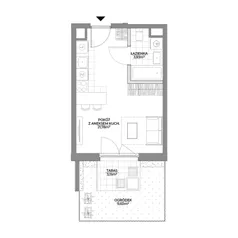 1 pokój, mieszkanie 25,71 m², parter, oferta nr 2/92, Osiedle Prystora II, Warszawa, Ursus, Skorosze, ul. Aleksandra Prystora 2